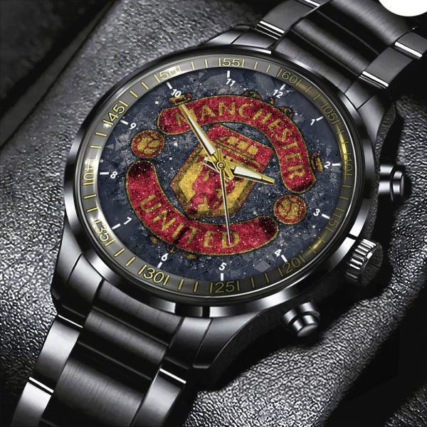 Manchester United Black Stainless Steel Watch - HOATT 4983