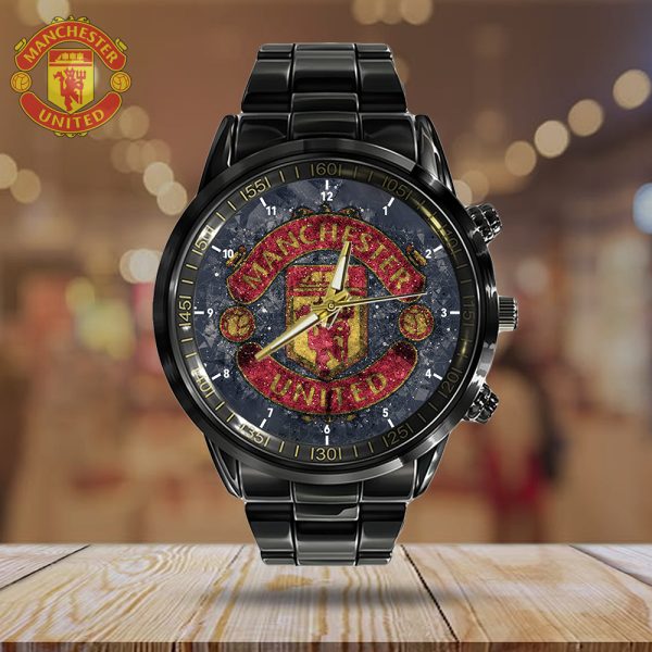 Manchester United Black Stainless Steel Watch - HOATT 4983