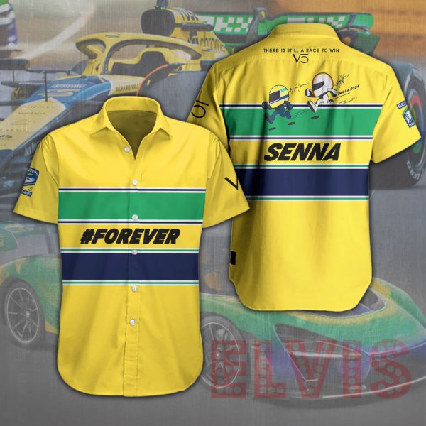 McLaren x Ayrton Senna Short Sleeve Dress Shirt - TANTN 6616