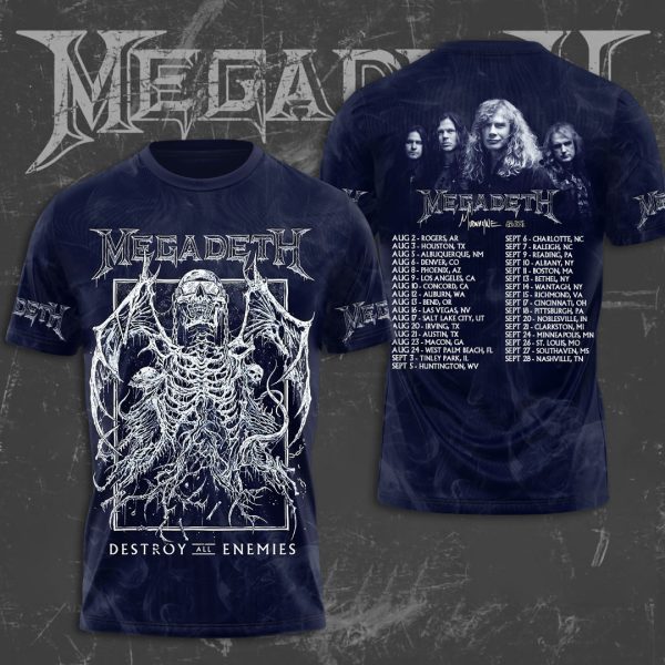 Megadeth Band 3D Apparel - MAITM 6645