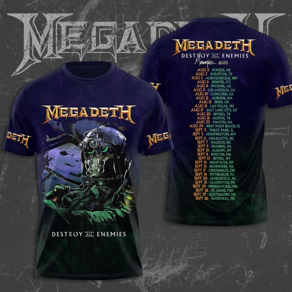 Megadeth Band 3D Apparel - MAITM 6648