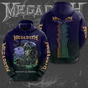 Megadeth Band 3D Apparel - MAITM 6648