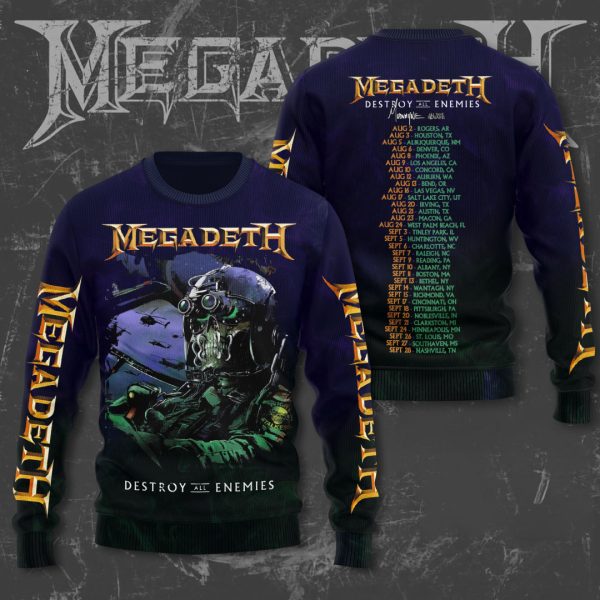 Megadeth Band 3D Apparel - MAITM 6648