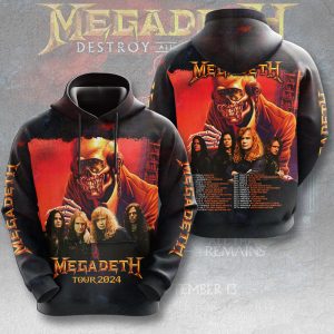 Megadeth Band 3D Apparel - HUANNM 5112