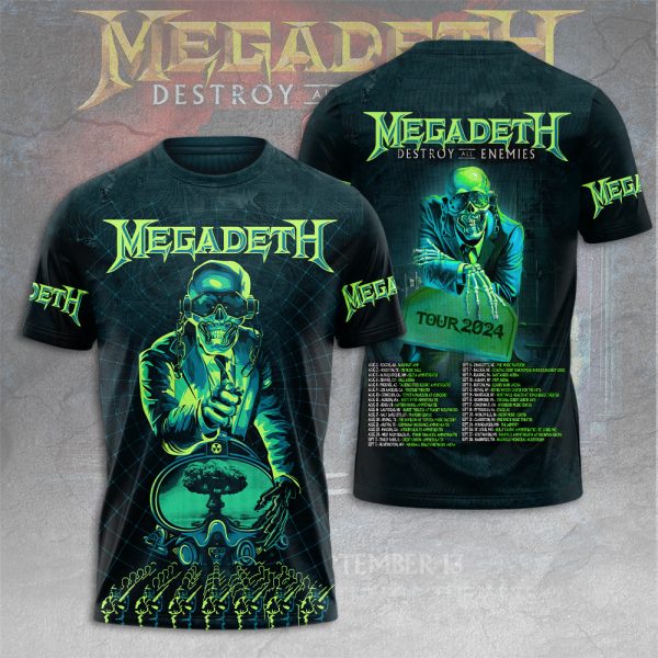 Megadeth Band 3D Apparel - HUANNM 5105