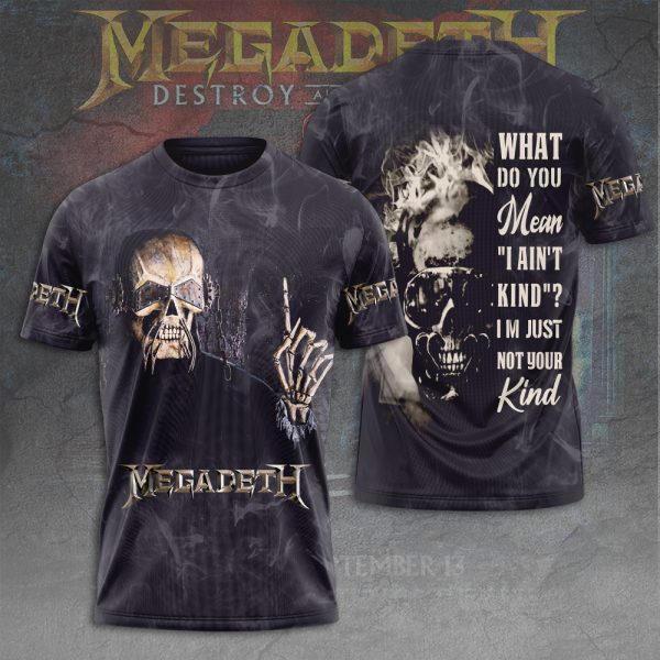 Megadeth Band 3D Apparel - HUANNM 5107