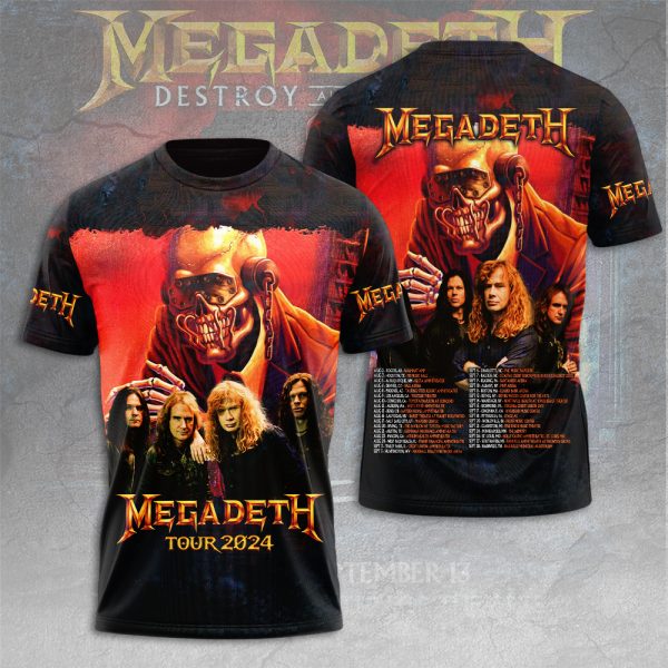 Megadeth Band 3D Apparel - HUANNM 5112