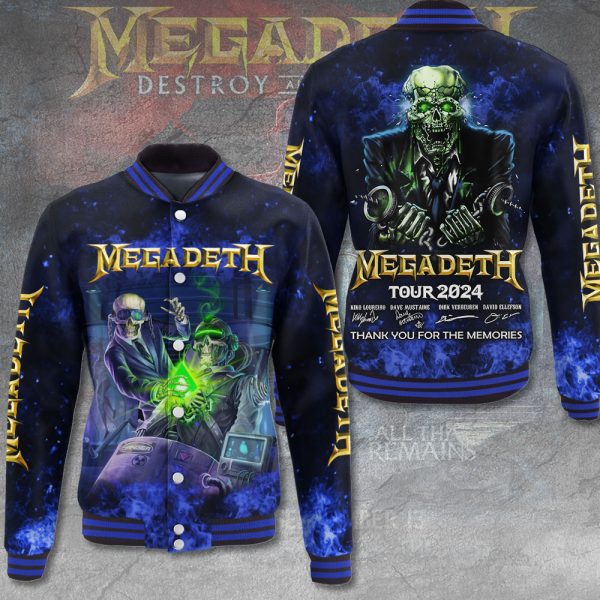 Megadeth Band Varsity Jacket - HUANNM 5146.1