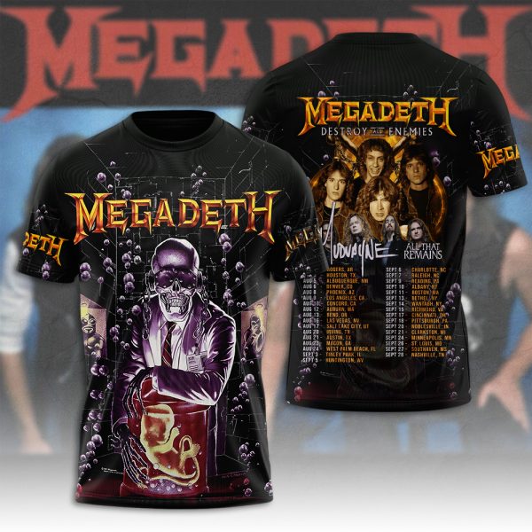 Megadeth Band 3D Apparel - HUANNM 5006