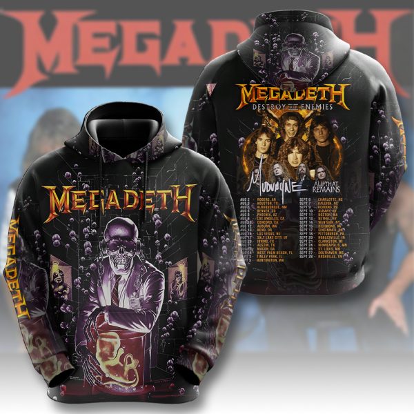 Megadeth Band 3D Apparel - HUANNM 5006