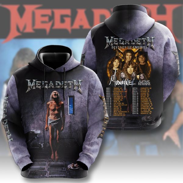 Megadeth Band 3D Apparel - HUANNM 5007