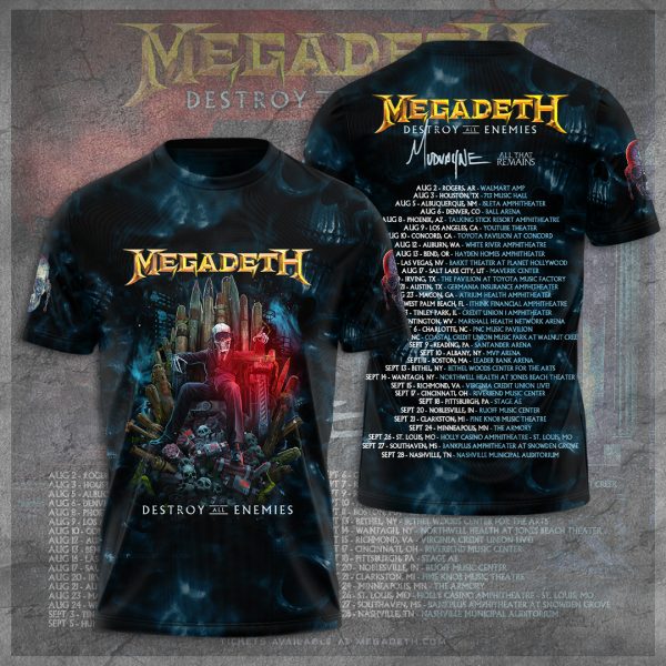 Megadeth Band 3D Apparel - TANTN 6156