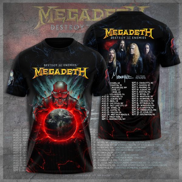 Megadeth Band 3D Apparel - TANTN 6158