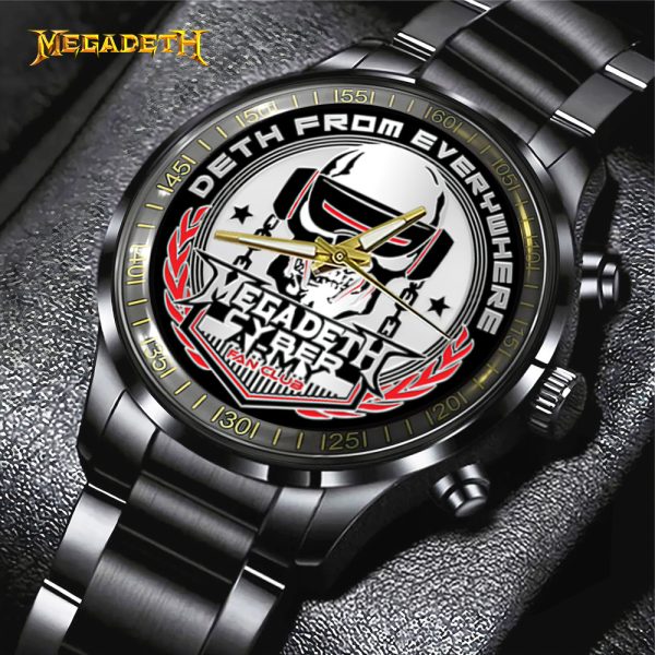 Megadeth Band Black Stainless Steel Watch - TANTN 6280