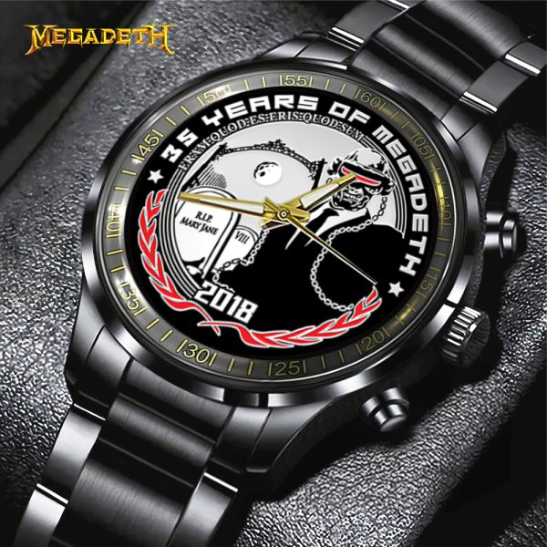 Megadeth Band Black Stainless Steel Watch - TANTN 6281