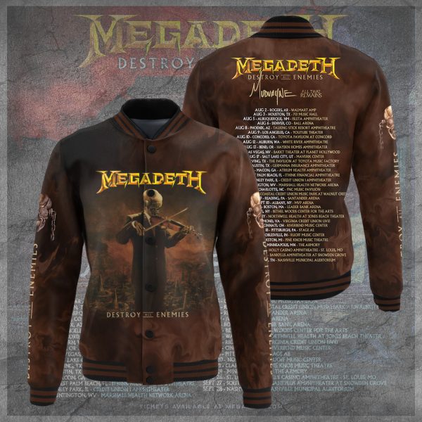 Megadeth Band Varsity Jacket - TANTN 6226