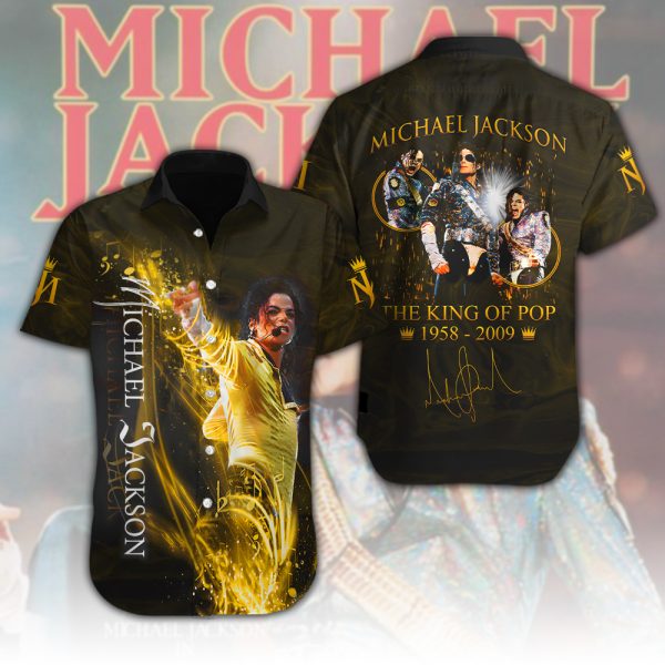 Michael Jackson Short Sleeve Dress Shirt - HOATT 4777