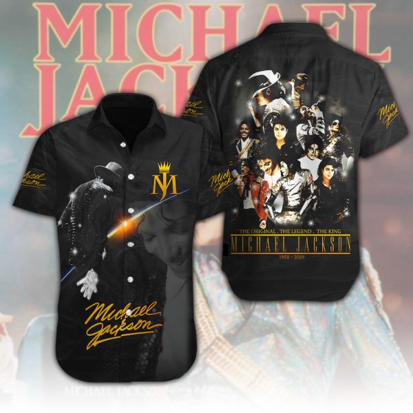 Michael Jackson Short Sleeve Dress Shirt - HOATT 4781