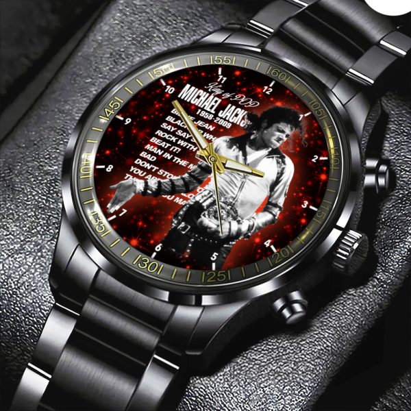 Michael Jackson Black Stainless Steel Watch - HOATT 4819