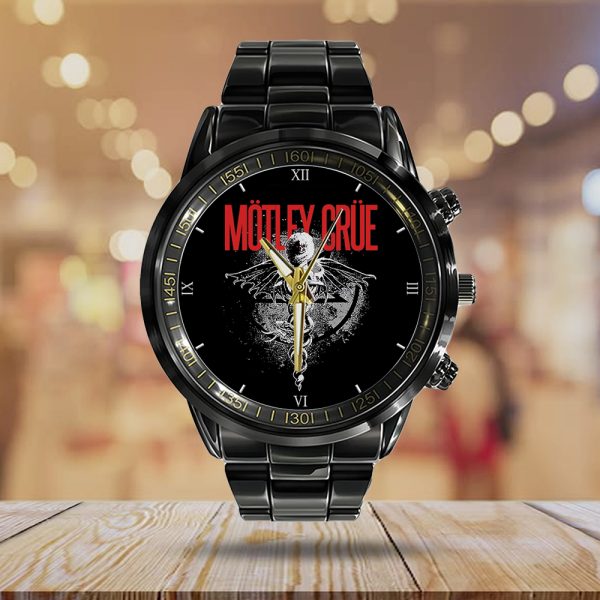 Mötley Crüe Black Stainless Steel Watch - ANHNV 4429