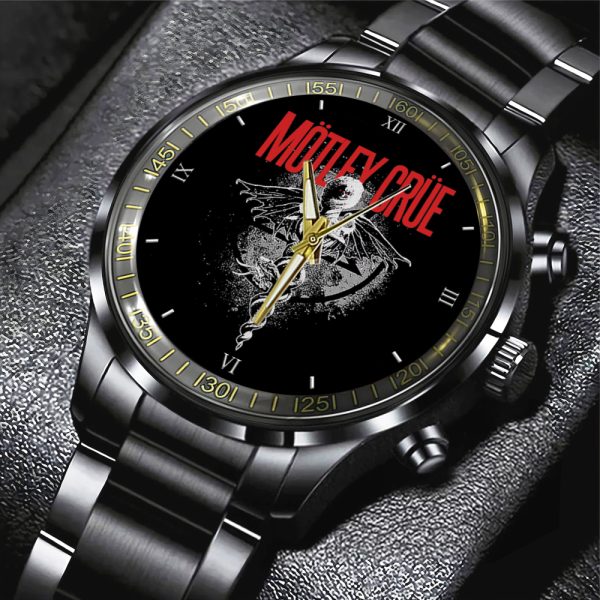 Mötley Crüe Black Stainless Steel Watch - ANHNV 4429