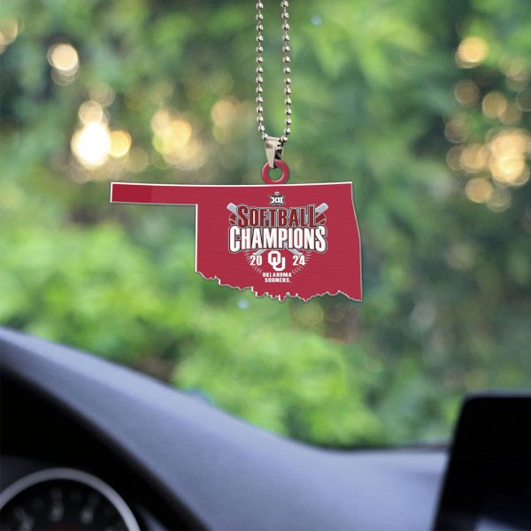 Oklahoma Sooners Women’s Softball Custom Shape 1-sided Acrylic Car Ornament - MAITM 6780