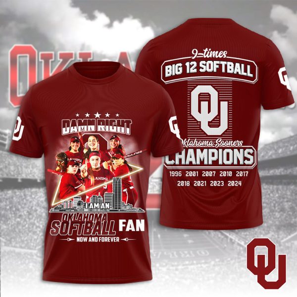 Oklahoma Sooners Women’s Softball 3D Apparel - HUANNM 5097