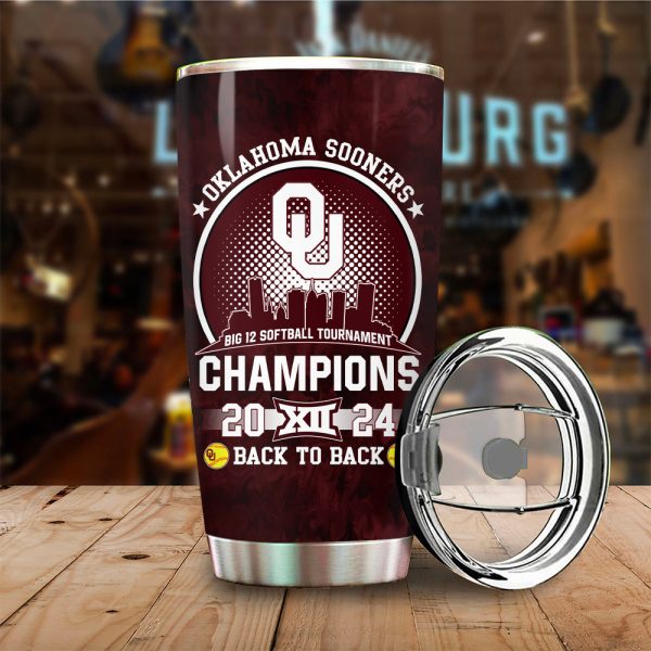 Oklahoma Sooners Women’s Softball Tumbler Cup - MAITM 6741