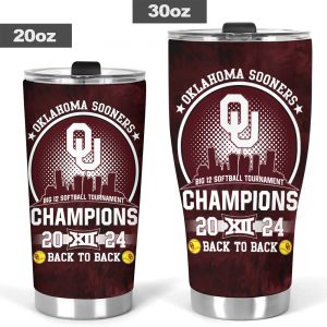 Oklahoma Sooners Women’s Softball Tumbler Cup - MAITM 6741