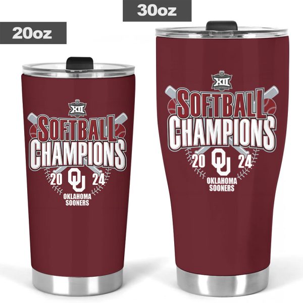 Oklahoma Sooners Women’s Softball Tumbler Cup - MAITM 6777