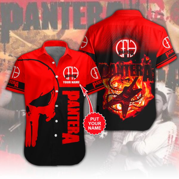 Personalized Pantera Short Sleeve Dress Shirt - HUANNM 4824