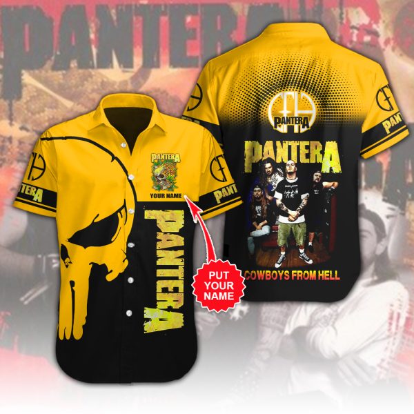 Personalized Pantera Short Sleeve Dress Shirt - HUANNM 4828