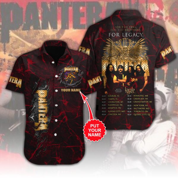 Personalized Pantera Short Sleeve Dress Shirt - HUANNM 4830