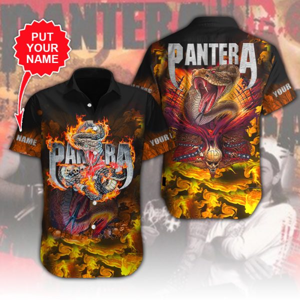 Personalized Pantera Short Sleeve Dress Shirt - HUANNM 4832