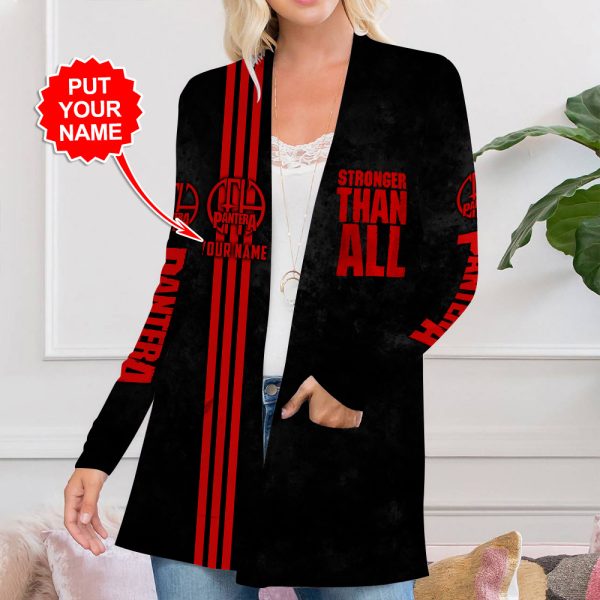 Personalized Pantera Women's Patch Pocket Cardigan - HUANNM 4827