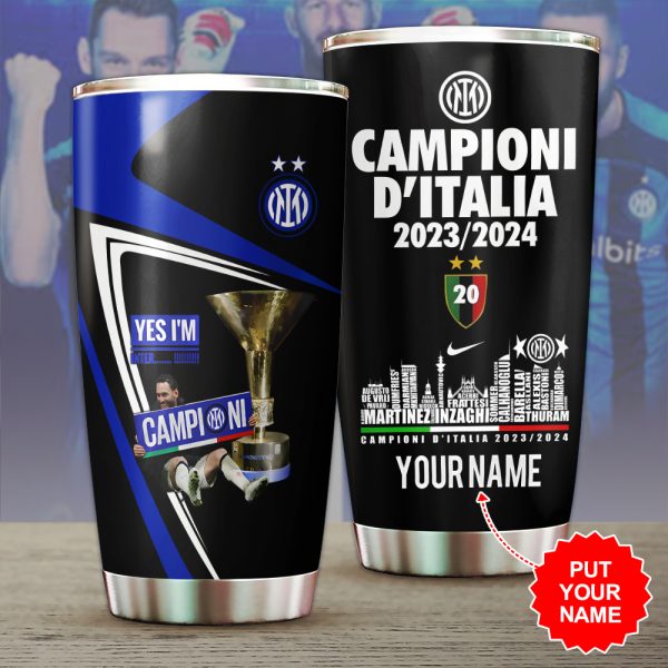 Personalized Inter Milan FC Tumbler Cup - HUANNM 4912.1