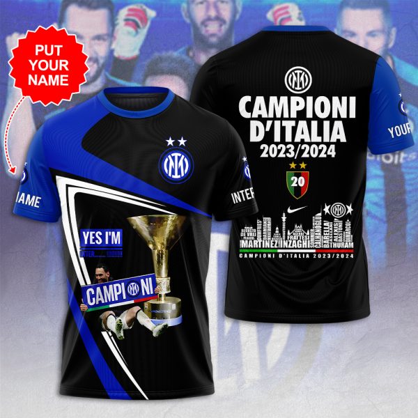 Personalized Inter Milan FC 3D Apparel - HUANNM 4912