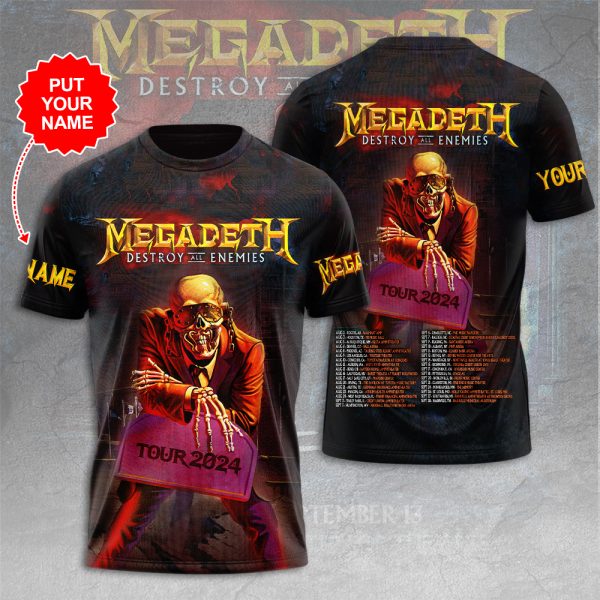 Personalized Megadeth Band 3D Apparel - HUANNM 5081