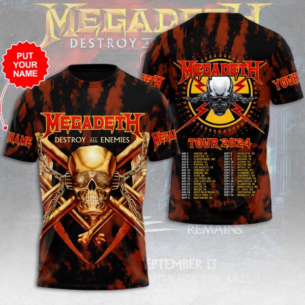 Personalized Megadeth Band 3D T-Shirt - HUANNM 4975