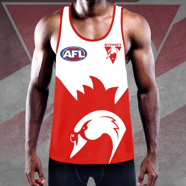 Personalized Sydney Swans Y-Back Muscle Tank Top - HUANNM 5033.1