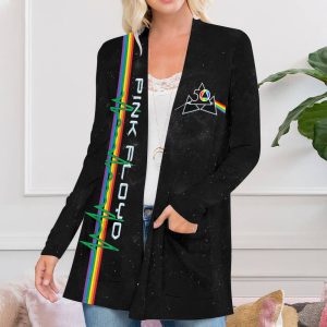 Pink Floyd Women’s Patch Pocket Cardigan – HOATT 4785