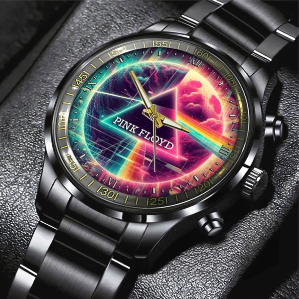 Pink Floyd Black Stainless Steel Watch - GNE 403