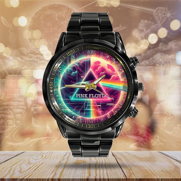 Pink Floyd Black Stainless Steel Watch - GNE 403