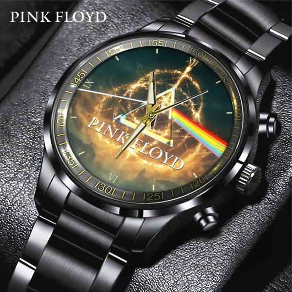 Pink Floyd Black Stainless Steel Watch - GNE 446