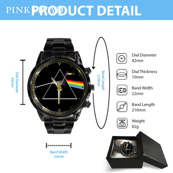 Pink Floyd Black Stainless Steel Watch - GNE 472