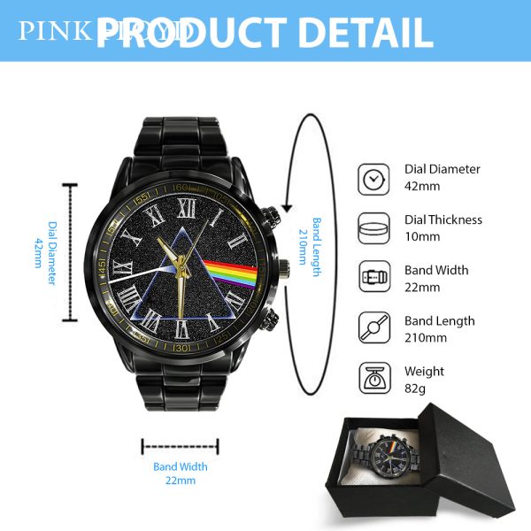 Pink Floyd Black Stainless Steel Watch - GNE 473