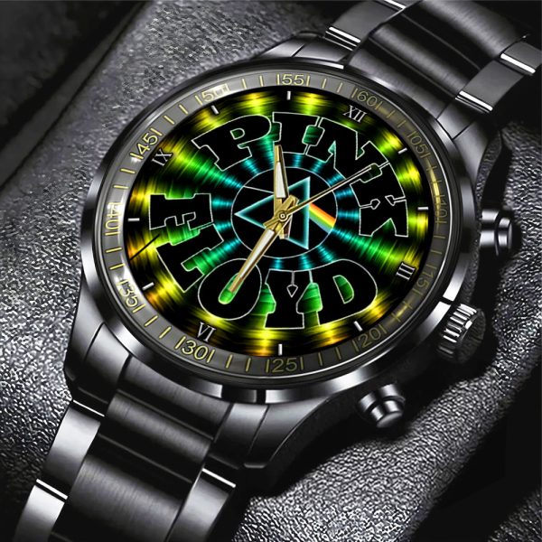 Pink Floyd Black Stainless Steel Watch - GNE 479