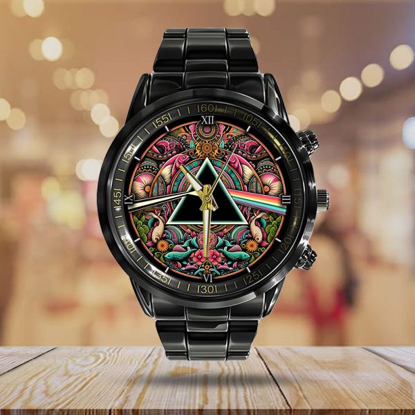 Pink Floyd Black Stainless Steel Watch - GNE 490