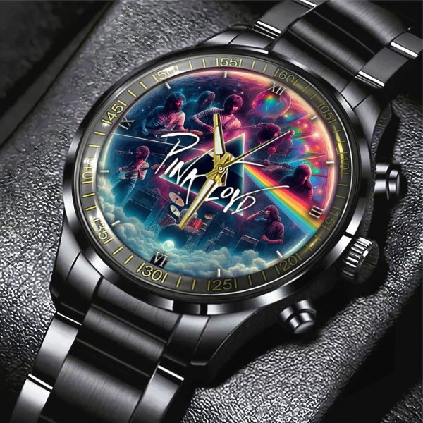 Pink Floyd Black Stainless Steel Watch - GNE 506