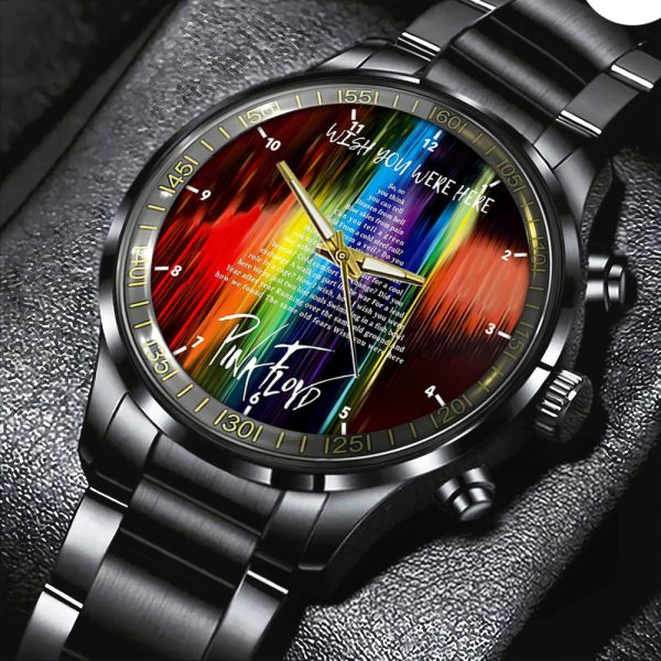 Pink Floyd Black Stainless Steel Watch - HOATT 4849